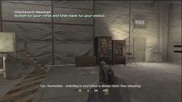 "Remember - switching to your pistol is always faster than reloading."