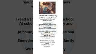 Read Books Every Day | Easy English Essay for Beginners | Improve English Fast #functionalenglish