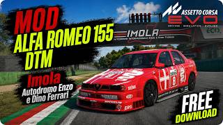 ⭐ ALFA ROMEO 155 DTM | IMOLA |  🎮 AC EVO 0.8.1 | CAR MOD FREE DOWNLOAD