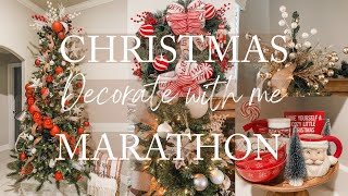 ULTIMATE CHRISTMAS DECORATE WITH ME MARATHON   | COZY TRADITIONAL CHRISTMAS DECOR IDEAS FOR 2023