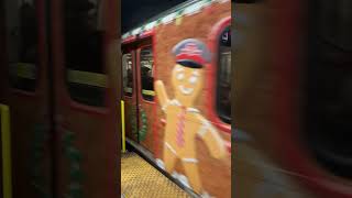#shorts TTC 5526 Holiday Wrap train on route Line 1 to Finch Subway Station