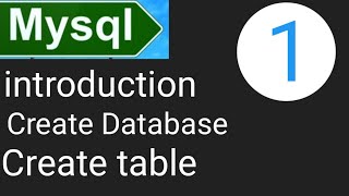1# Create Database # create table # show databases # show table # Sql # in hindi