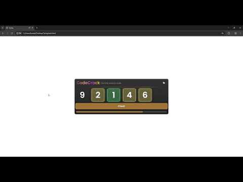 🔐 CodeCrack: The One-File JavaScript Challenge to Outsmart the Lock!