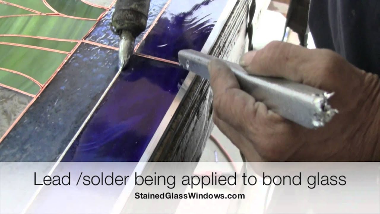 How to Repair a Copper Foil Stained Glass Panel 