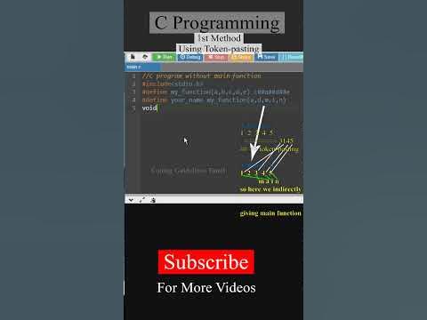 C Program without Main Function | C Programming - YouTube