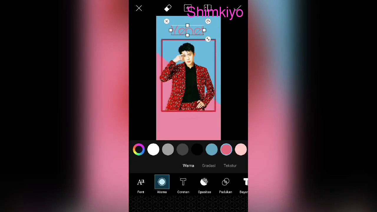 How to create your kpop wallpaper  EXO  with picsart 