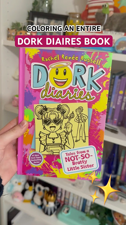 I’m coloring an entire Dork Diaries book 🥳 #shorts #art #coloring