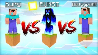 WE HAVE ONLY 1 BLOCK PLANET IN THE MINECRAFT! WHO WINS?