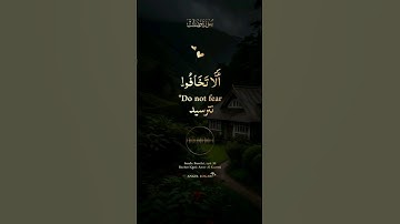 أَلَّا تَخَافُوا۟ وَلَا تَحْزَنُوا۟ وَأَبْشِرُوا۟ بِٱلْجَنَّةِ - عامر الکاظمی - سورة فصلت آیه ۳۰