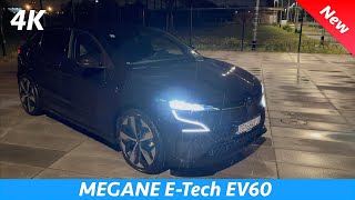 Renault Megane ETech EV60 2023  Night Review in 4K (Charing, OTA Updates), Ambient Lights