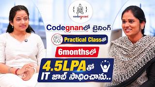 4.5 LPAతో IT జాబ్..! | Python Jobs | Student Job Placement Feedback | Codegnan It Soulitions