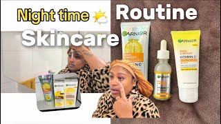 #New Night Time Skincare Routine // Garnier Vitamin C power // South African YouTuber 