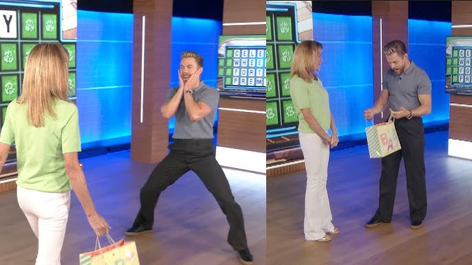 Vanna White SURPRISES Derek Hough with a Handmade Baby Gift! - YouTube