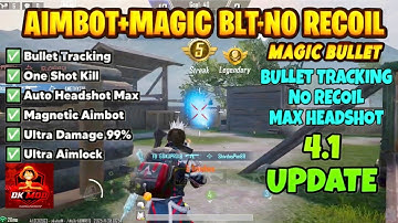 BGMI 4.1🔥MAGIC BULLET TRACKING AUTOHEADSHOT CONFIG FILE | HIGH DAMAGE AIMBOT CONFIG BGMI 4.1