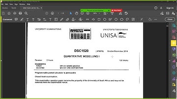 Question 1 Straight line graphs #DSC1520 past paper workings #unisa #maths
