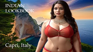 4K AI Art Indian Lookbook in Capri, Italy