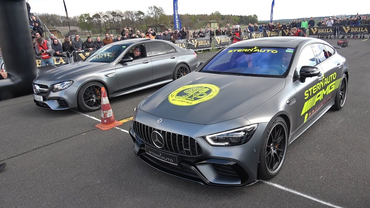 ⁣BRABUS 700 E63S AMG 4.0 V8 Biturbo vs Mercedes-AMG GT63s 4-door Coupe 4MATIC+