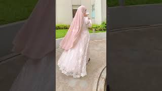 Full White Hijab Girl