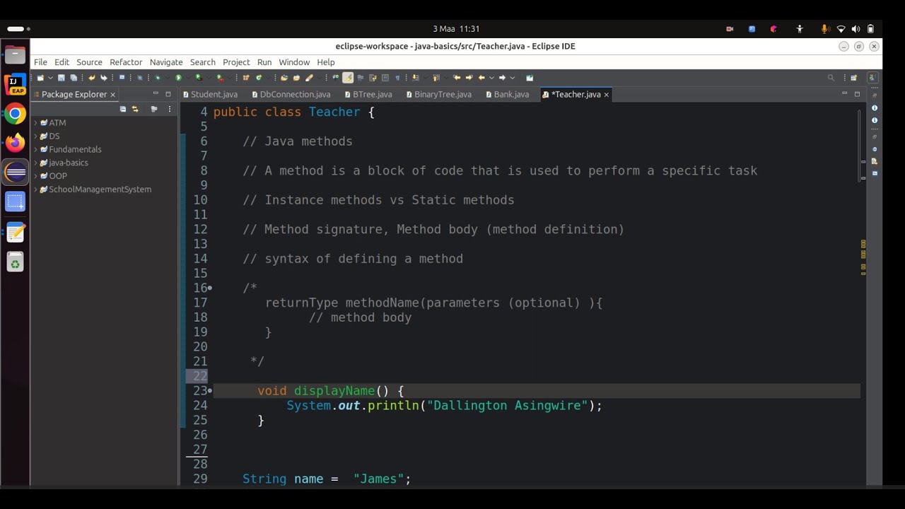 Methods in Java: Instance vs Static - YouTube