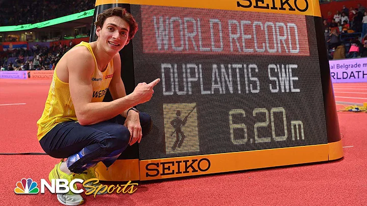 Mondo Duplantis sets another pole vault WORLD RECO...