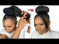 Quick and easy hairstyle using braid extension 