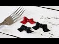 ??????????? How to make a fork ribbon