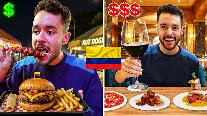 STREET FOOD VS LUXURY RESTAURANT IN COLOMBIA - TheGrefg