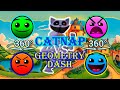 📽💣360º Catnap Poppy Playtime VS Geometry Dash | Crush-Bang