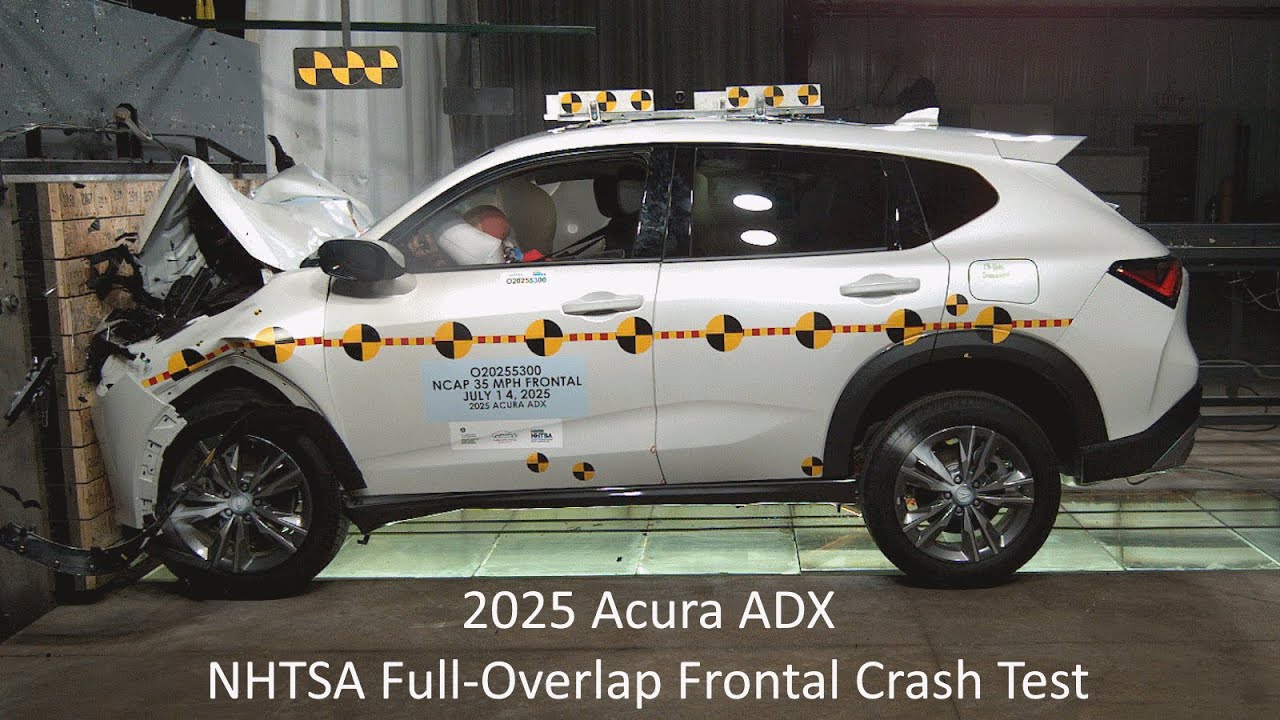 2025-2026 Acura ADX NHTSA Full-Overlap Frontal Crash Test