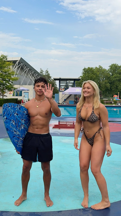 The fastest way to get across a pool!
