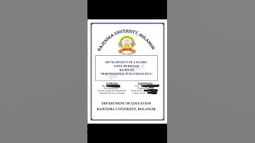 Development of a Rubric Using Rubistar | +3 5th sem ICT Practical CC-XII #edn #shorts #short #viral