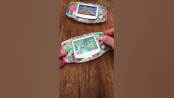 Gameboy Advance Custom Retro Color Mirror Clear Backlit IPS V2 Console Mod - Mario Kart