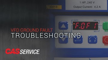 VFD Ground Fault Troubleshooting