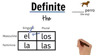 Definite/indefinite articles in Spanish beginner explanation: artículos definidos/indefinidos, el la