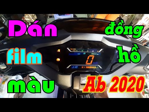 Dán Màu Đồng Hồ Xe Ab 2020 | Dán film Màu Đồng Hồ Cho Xe Honda Air Blade 2020 Siêu Đẹp