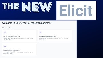 Find Scientific Literature with Elicit New AI Literature Search Workflow (New Elicit Beta)