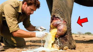 Mann Rettet Elefanten Mit Abszess Im Bein Als Er Die Ursache Erfährt, Sind Alle Untröstlich