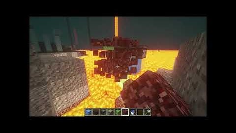 Fully Automatic Lava Bridge maker in minecraft #shorts