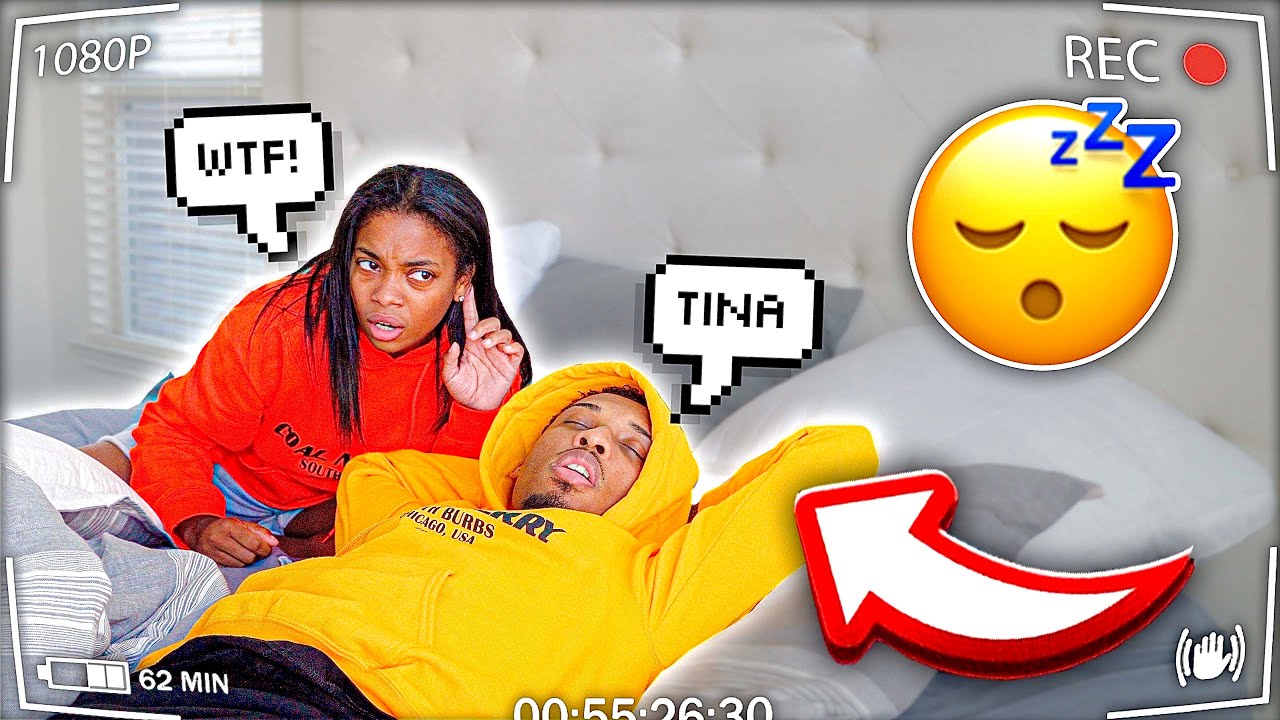 CALLING GIRLFRIEND ANOTHER GIRLS NAME IN MY SLEEP PRANK!!!