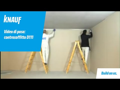 Knauf: posa della parete in cartongesso - Fase 1/3: le orditure - YouTube