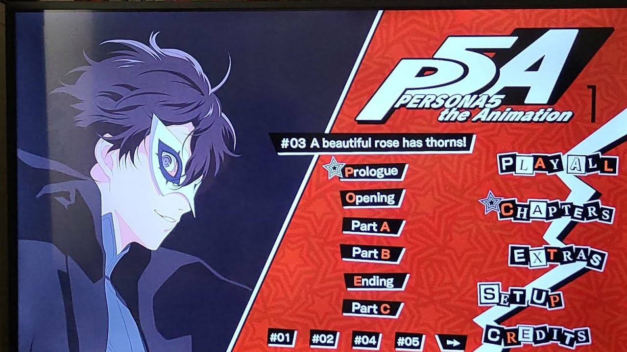 Persona 5 Animation Blu-ray Disc menu 1 and extras ! - YouTube