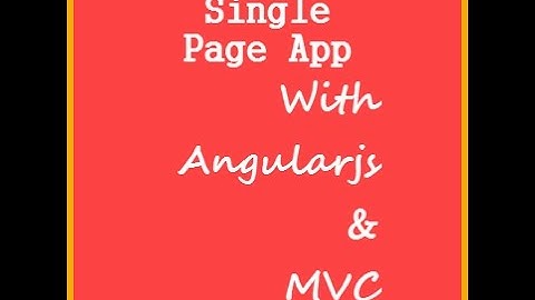Single Page Application Part 1 SPA with Angular