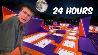 We Snuck Into an Outdoor Trampoline Park Overnight...