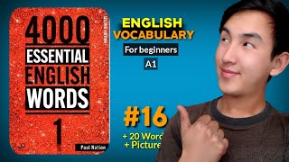 English Vocabulary - 4000 Essential English Words lesson 16