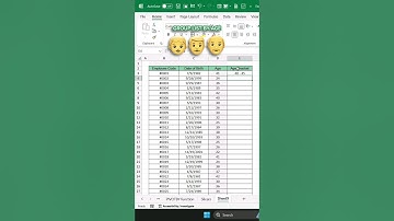 Calculate and Group Age in Microsoft Excel #shorts