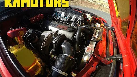 BMW E30 M20 ITB turbo testing 9psi Kamotors