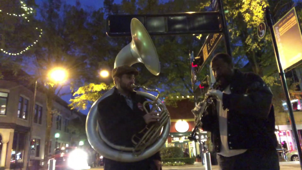 Saxophone vs Sousaphone pt2 Going Up Yonder by André Crouch YouTube