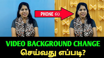 How to change video background in mobile using kinemaster tamil / Shiji Tech Tamil / Video editing