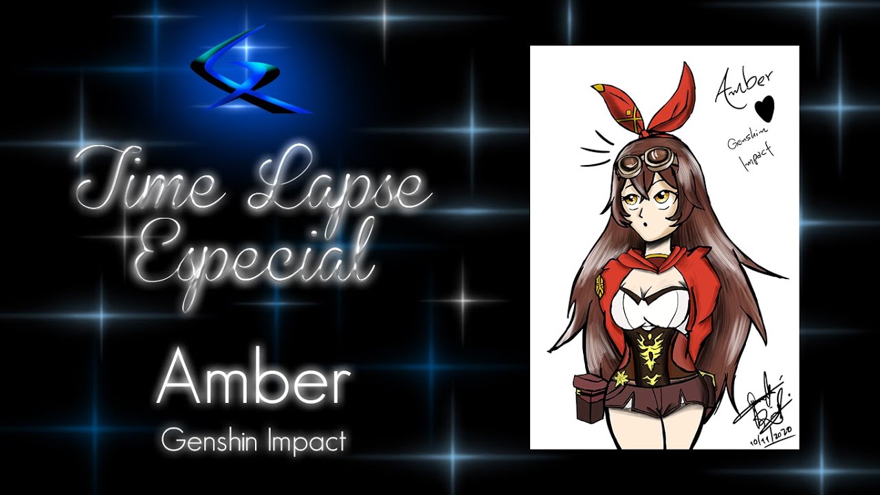 Timelapse Drawing Especial: Amber (Genshin Impact)
