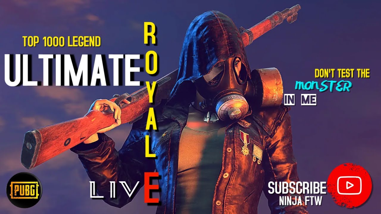 Ultimate Royale Rank Push | RANK LEGEND TOP 1000 |🔥 PUBG MOBILE LIVE 🔥 ...